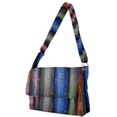 Vintage Collection Book Full Print Messenger Bag (l) by Semog4
