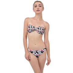 Cute Christmas Seamless Pattern Vector Classic Bandeau Bikini Set by Semog4