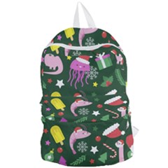 Colorful Funny Christmas Pattern Foldable Lightweight Backpack by Semog4