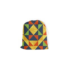 Background Geometric Color Drawstring Pouch (xs) by Semog4
