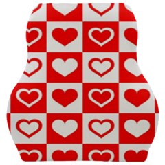 Background Card Checker Chequered Car Seat Velour Cushion  by Semog4