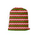 Christmas Paper Scrapbooking Pattern Drawstring Pouch (Large) View2