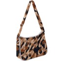 Abstract Camouflage Pattern Zip Up Shoulder Bag View1