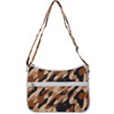 Abstract Camouflage Pattern Zip Up Shoulder Bag View3