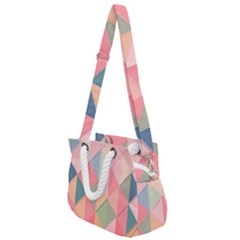 Background Geometric Triangle Rope Handles Shoulder Strap Bag by Semog4