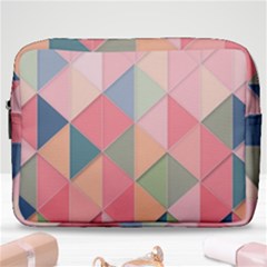 Background Geometric Triangle Make Up Pouch (large) by Semog4