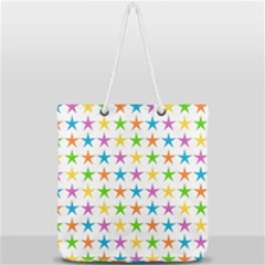 Star-pattern-design-decoration Full Print Rope Handle Tote (large) by Semog4