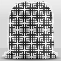 Pattern-vector-halftone-wallpaper Drawstring Bag (large) by Semog4