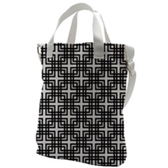 Pattern-vector-halftone-wallpaper Canvas Messenger Bag by Semog4