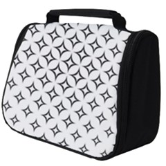 Star-curved-pattern-monochrome Full Print Travel Pouch (big) by Semog4