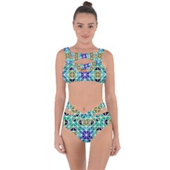 Mosaic-triangle-symmetry- Bandaged Up Bikini Set  by Semog4