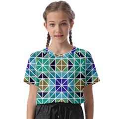 Mosaic-triangle-symmetry- Kids  Basic Tee by Semog4