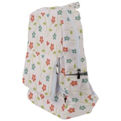 Floral-pattern-wallpaper-retro Travelers  Backpack by Semog4