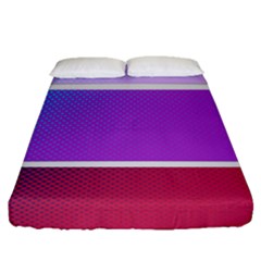 Pattern-banner-set-dot-abstract Fitted Sheet (queen Size) by Semog4