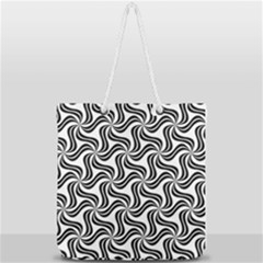 Soft-pattern-repeat-monochrome Full Print Rope Handle Tote (large) by Semog4
