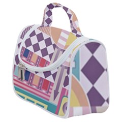 Abstract Shape Color Gradient Satchel Handbag by Semog4