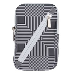 Construction Background Geometric Belt Pouch Bag (large) by Semog4
