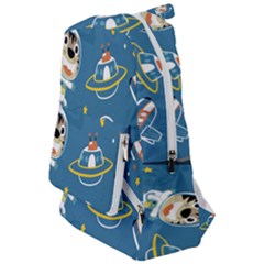 Seamless Pattern Funny Astronaut Outer Space Transportation Travelers  Backpack by Semog4
