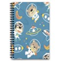 Seamless Pattern Funny Astronaut Outer Space Transportation 5.5  x 8.5  Notebook View1