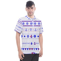 Marine Nautical Clip Art Men s Polo Tee by Salman4z