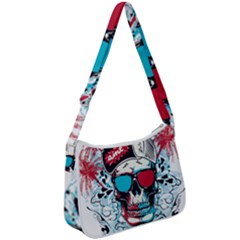 That Cool Graffiti Skull Zip Up Shoulder Bag by Salman4z