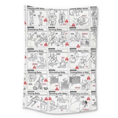 White Printer Paper With Text Overlay Humor Dark Humor Infographics Large Tapestry by Salman4z