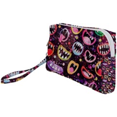 Funny Monster Mouths Wristlet Pouch Bag (small) by Salman4z