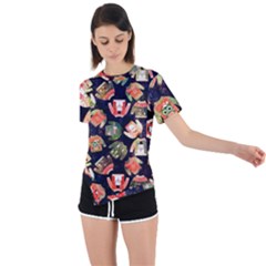 Ugly Christmas Asymmetrical Short Sleeve Sports Tee by Salman4z