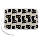 Black Cats And Dots Koteto Cat Pattern Kitty Pen Storage Case (S) View1