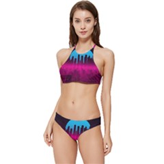 Futuristic Cityscape Banded Triangle Bikini Set by Salman4z