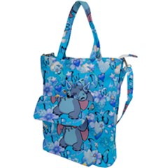 Blue Stitch Aesthetic Shoulder Tote Bag by Salman4z