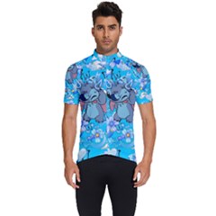 Blue Stitch Aesthetic Men s Short Sleeve Cycling Jersey by Salman4z