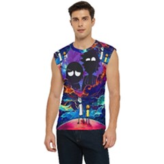 Rick And Morty In Outer Space Men s Raglan Cap Sleeve Tee by Salman4z