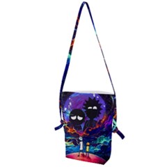 Rick And Morty In Outer Space Folding Shoulder Bag by Salman4z