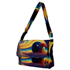Surrealist Fantasy Dream Nature Full Print Messenger Bag (m) by Jancukart