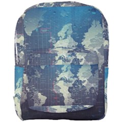 Vintage World Map Illustration Artwork Water Drop Digital Art Arts Full Print Backpack by Sudheng