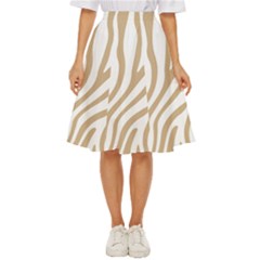 Brown Zebra Vibes Animal Print  Classic Short Skirt by ConteMonfrey