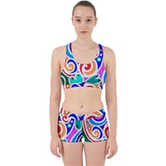 Crazy Pop Art - Doodle Circles   Work It Out Gym Set by ConteMonfrey