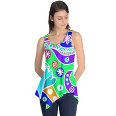 Crazy Pop Art - Doodle Lover   Sleeveless Tunic by ConteMonfrey