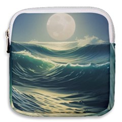 Ocean Sea Waves Tide Mini Square Pouch by Simbadda