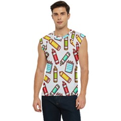Seamless Pixel Art Pattern Men s Raglan Cap Sleeve Tee by Amaryn4rt