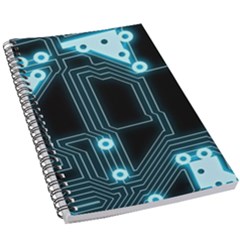 A Completely Seamless Background Design Circuitry 5 5  X 8 5  Notebook by Amaryn4rt