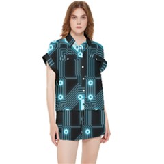 A Completely Seamless Background Design Circuitry Chiffon Lounge Set by Amaryn4rt