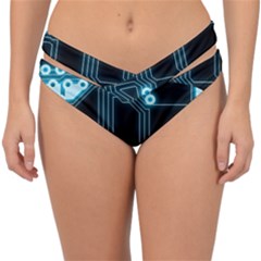 A Completely Seamless Background Design Circuitry Double Strap Halter Bikini Bottoms by Amaryn4rt