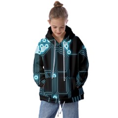 A Completely Seamless Background Design Circuitry Kids  Oversized Hoodie by Amaryn4rt