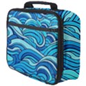 Pattern Ocean Waves Blue Nature Sea Abstract Full Print Lunch Bag View4