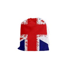 Union Jack London Flag Uk Drawstring Pouch (small) by Celenk