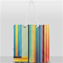 Colorful Rainbow Striped Pattern Stripes Background Full Print Rope Handle Tote (Large) View1