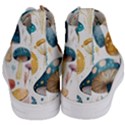 Mushroom Forest Fantasy Flower Nature Women s Mid-Top Canvas Sneakers View4