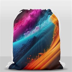 Abstract Art Artwork Drawstring Bag (small) by Uceng
